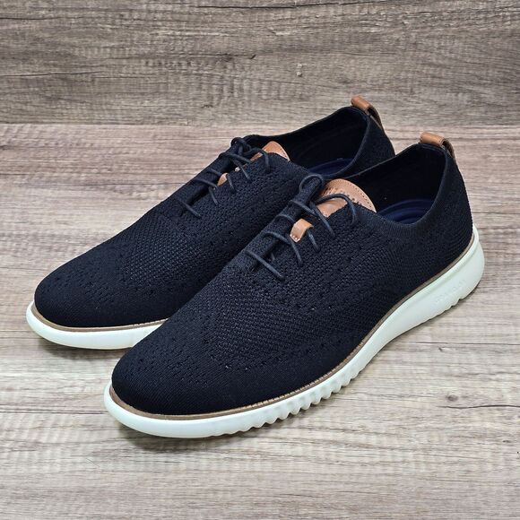 Cole Haan 2.ZERØGRAND Stichlite Men's Size 12M Black Oxford Dress Shoes (C27568) - Picture 7 of 9